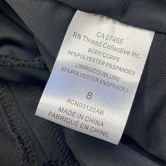 ABS Allen Schwartz All Black Long Causal Dress - Picture 14 of 14